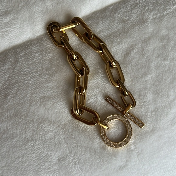 MK chunk bracelet in Gold color with stones - Picture 6 of 6